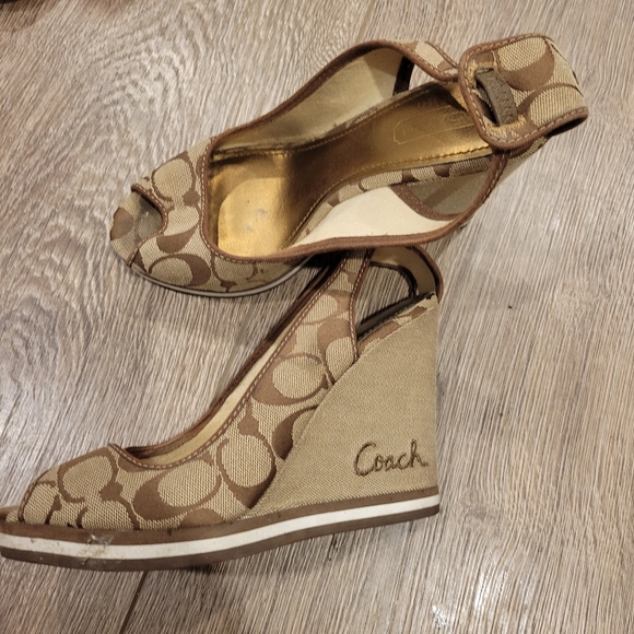 Coach wedge sandals - Picture 1 of 3